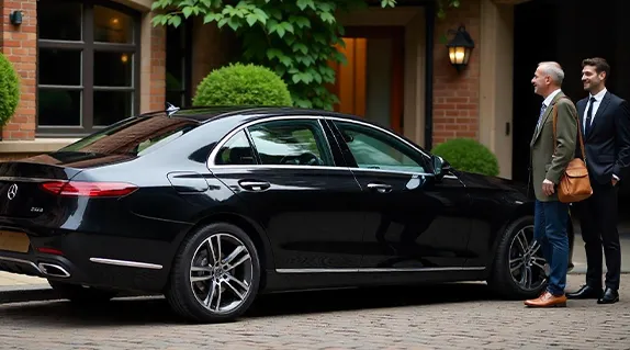 Professional chauffeur for black car service Dallas